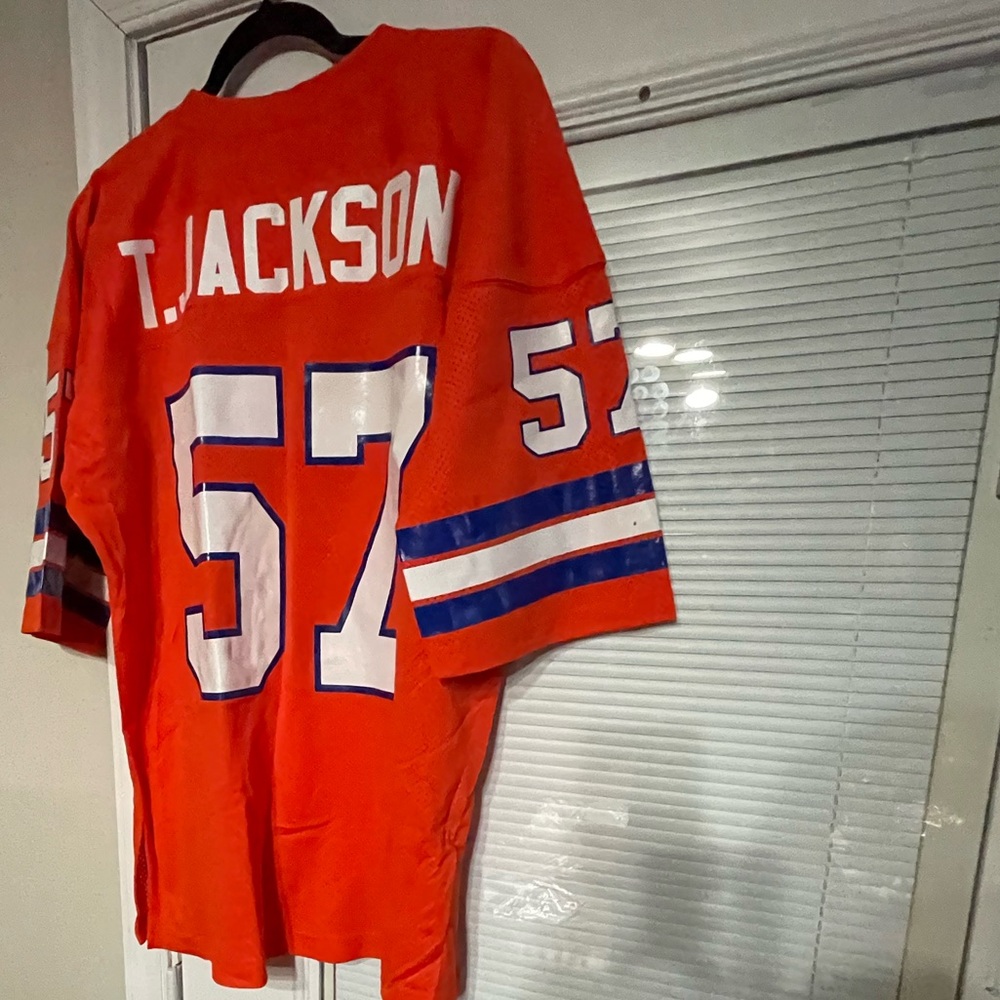 Mitchell & Ness Orange Throwback Jersey - image 5